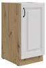 Unterschrank 40 cm Stilo Weiß + Eiche Artisan Küchenzeile Produktbild-Vorschau 1