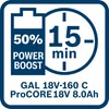 Bosch 2x ProCORE18V Akku 8.0Ah + GAL 18V-160 Produktbild-Vorschau 21