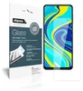 A product package for a screen protector, with a smartphone screen displayed on the right. Produktbild-Vorschau