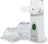 A white medisana inhaler with two clear plastic accessories is shown against a white background. Produktbild-Vorschau