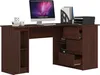 3xEliving DESK LYNNA B20 RECHTS WENGÉ Großer Produktbild-Vorschau 1