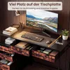 COSTWAY 120 x 50 cm počítačový stůl, domácí kancelářský Náhled obrázku produktu 5