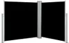 vidaXL Wysuwana markiza boczna czarna 140 x 600 cm Podgląd zdjęcia produktu 1