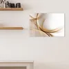 DEQORI Magnettafel Glas 60x40 cm 'Elegante Goldene Wellen' Produktbild-Vorschau 3