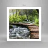 Poster - Poster ohne Rahmen - Park natur grün bäume - 50x50 Produktbild-Vorschau 4