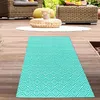 Stilvoller Outdoor-Teppich mit klassischem Rautenmuster in Produktbild-Vorschau 1