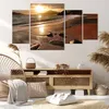 Bild auf Leinwand - Leinwandbild - Strand Wolken Abend Produktbild-Vorschau 7