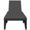 vidaXL Sonnenliege Anthrazit 186x60x29 cm PP Produktbild-Vorschau 4