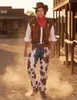 Costume classico da cowboy Wild West marrone-bianco - M Anteprima dell’immagine prodotto 5