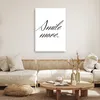 Leinwandbild Lächle mehr 70x100 Feeby Schwarz-Weiß bild für Produktbild-Vorschau 2