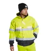 A man wearing a high-visibility jacket and a beanie with a light. Produktbild-Vorschau