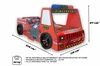 Autobett für Kinder 90x200 Feuerwehrbett Kinderbett Rio Produktbild-Vorschau 7