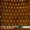 A net of warm white LED lights against a wooden background. Náhled obrázku produktu