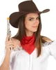 Kovbojský klobouk Wild West hnědý Náhled obrázku produktu 5