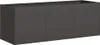 vidaXL Bac à plantes Noir 120 x 40 x 40 cm Acier laminé à Voir les images du produit 1