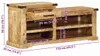 vidaXL Komoda se zásuvkami, hnědá, 110 x 35 x 50 cm, surové Náhled obrázku produktu 6