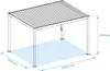 Mirador Classic Vordach - 300 x 400 cm - Weiß - Aluminium / Produktbild-Vorschau 12