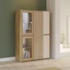 Vetrina Neutra Rovere e Cashmere con Ante in Vetro Anteprima dell’immagine prodotto 8