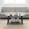 Couchtisch Wohnzimmertisch 100x53x45cm Schwarz Produktbild-Vorschau 2