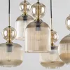 Hängeleuchte Metall Rauchglas E14 B: 37 cm H: max. 143 cm Produktbild-Vorschau 5