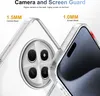 Close-up of a clear phone case showing the camera bezel and screen bezel. Anteprima dell’immagine prodotto