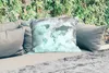 MuchoWow® Outdoor Kissen - Weltkarte - Zeitung - Blau - Produktbild-Vorschau 2