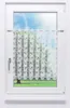 Scheibengardine Plauener Spitze Blättergirlande #1W (Bx H) Produktbild-Vorschau 1