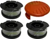 3 bobine di filo + cappuccio per Black & Decker BCSTA BESTA Anteprima dell’immagine prodotto 1