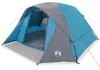 vidaXL Tente de camping 4 personnes bleue étanche à l'eau Voir les images du produit 7