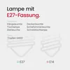 SPL E27 LED Filamentlampe 5W Extra Warmweiß Dimmbar Produktbild-Vorschau 5