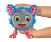 A plush toy monster is held by two hands against a white background. Produktbild-Vorschau