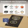 CDV Elektro-Kochfeld 30 cm Glaskeramikkochfeld 2-Zonen 9 Produktbild-Vorschau 6