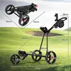GOPLUS Golftrolley, Faltbarer Golfwagen mit 3 Gummirädern & Produktbild-Vorschau 5