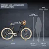Milord Komfort Fahrrad Mit Weidenkorb Damenfahrrad, 26 Produktbild-Vorschau 3