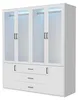 REMZETTA Kleiderschrank 160 x 51.8 x 180 cm, weißer Produktbild-Vorschau 6
