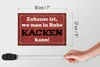 Holzschild Spruch 18x12cm Zuhause wo in Ruhe kacken kann Produktbild-Vorschau 6