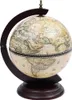 vidaXL Globe Minibar na fľaše Eukalyptus Wood Green Náhľad obrázku produktu 1