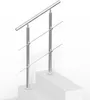Rampe d'escalier en acier inoxydable Main courante 2 barres Voir les images du produit 10