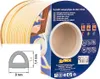 Těsnění do oken a dveří samolepící 9x7,4mm TYP D bílé 100M Náhled obrázku produktu 3