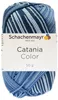 A ball of Schachenmayr Catania Color yarn with a label. Produktbild-Vorschau
