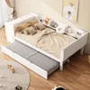 Multifunktionales Kinderbett 90x200 cm mit ausziehbarem Produktbild-Vorschau 4