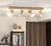 Lindby Deckenleuchte Thorin, 67 cm, 4-flg., weiß, Holz, E14 Produktbild-Vorschau 2