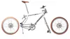 A disassembled bicycle frame with wheels and seat shown separately against a white background. Anteprima dell’immagine prodotto