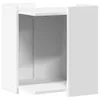 vidaXL Zásobník na stelivo bílý 42x42x51 cm Materiál na Náhled obrázku produktu 1