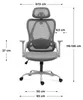 MARK ADLER Manager 2.9 Grey | Sedia da ufficio ergonomica | Anteprima dell’immagine prodotto 4