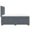 Boxspringbett mit Matratze Dunkelgrau 160x200 cm Samt Produktbild-Vorschau 9
