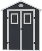 Abri de jardin résine "Texas" - 5.23 m² - kit d'ancrage Voir les images du produit 3