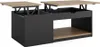 A modern coffee table with a lift-top mechanism, shown against a white background. Voir les images du produit