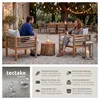 tectake® Garten-Loungesessel Boka, lasiertes Holz, 120 kg Produktbild-Vorschau 2