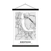 MuchoWow® Textilposter Rostock - Karte - Stadtplan - Produktbild-Vorschau 1